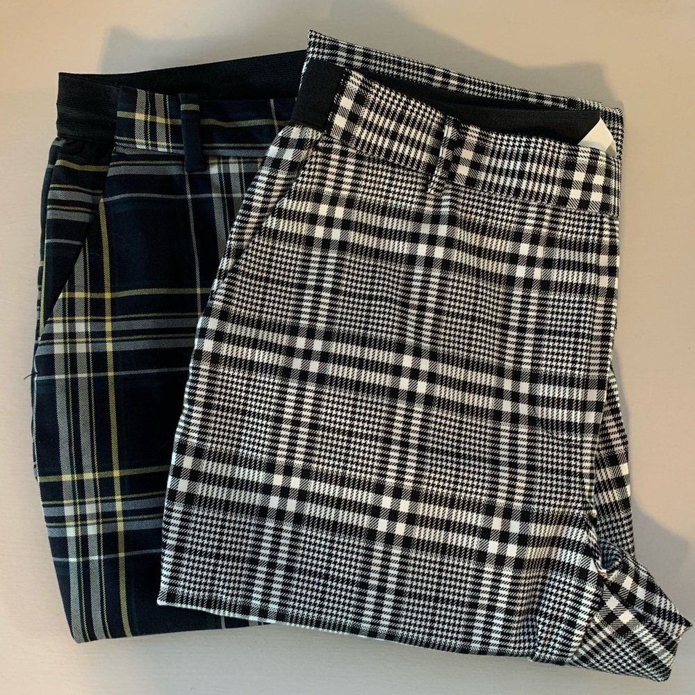 Two Pairs! H&M Plaid Ankle Pants